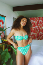 Palm Paradise Bandeau Seashore Cheeky Set