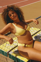 Sunshine Waffle Underwire Cheeky Set
