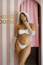 Cloud Dancer Bandeau Cheeky Set