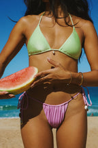 Palm Triangle Bikini Top