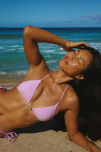 Palm Triangle Bikini Top