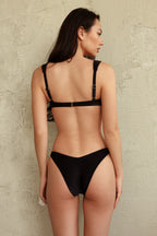 Black Underwire Super Cheeky Set
