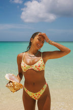 Sunshine Hibiscus Underwire Super Cheeky Set