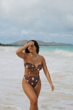 Seashore High Waist Cheeky Bikini Bottom