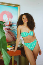 Palm Paradise Bandeau Seashore Cheeky Set