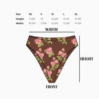 Seashore High Waist Cheeky Bikini Bottom