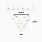 Seashore High Waist Cheeky Bikini Bottom