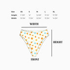 Seashore High Waist Cheeky Bikini Bottom