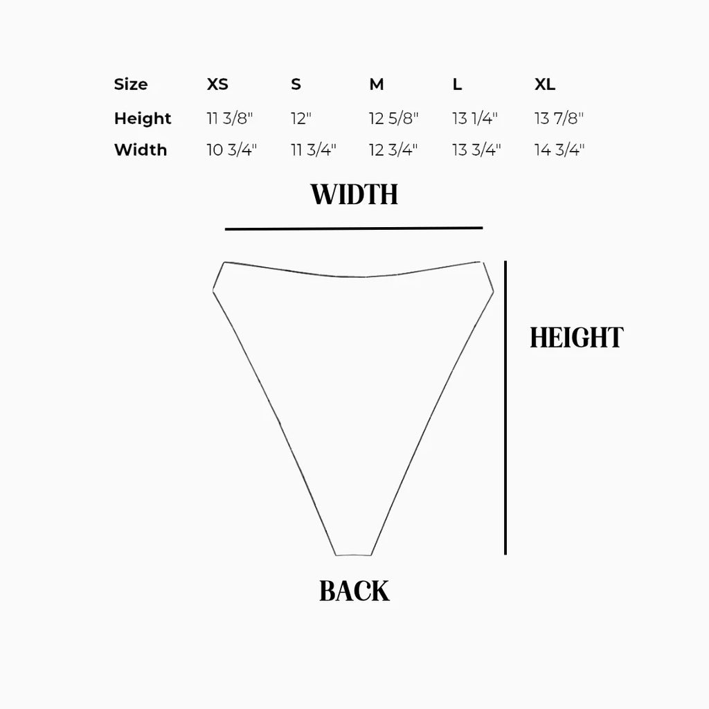 Seashore High Waist Cheeky Bikini Bottom