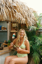 Twin Fin Matcha Underwire Cheeky Set