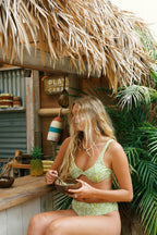 Twin Fin Matcha Underwire Cheeky Set