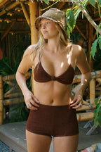 Mocha Crinkle Triangle Full Set