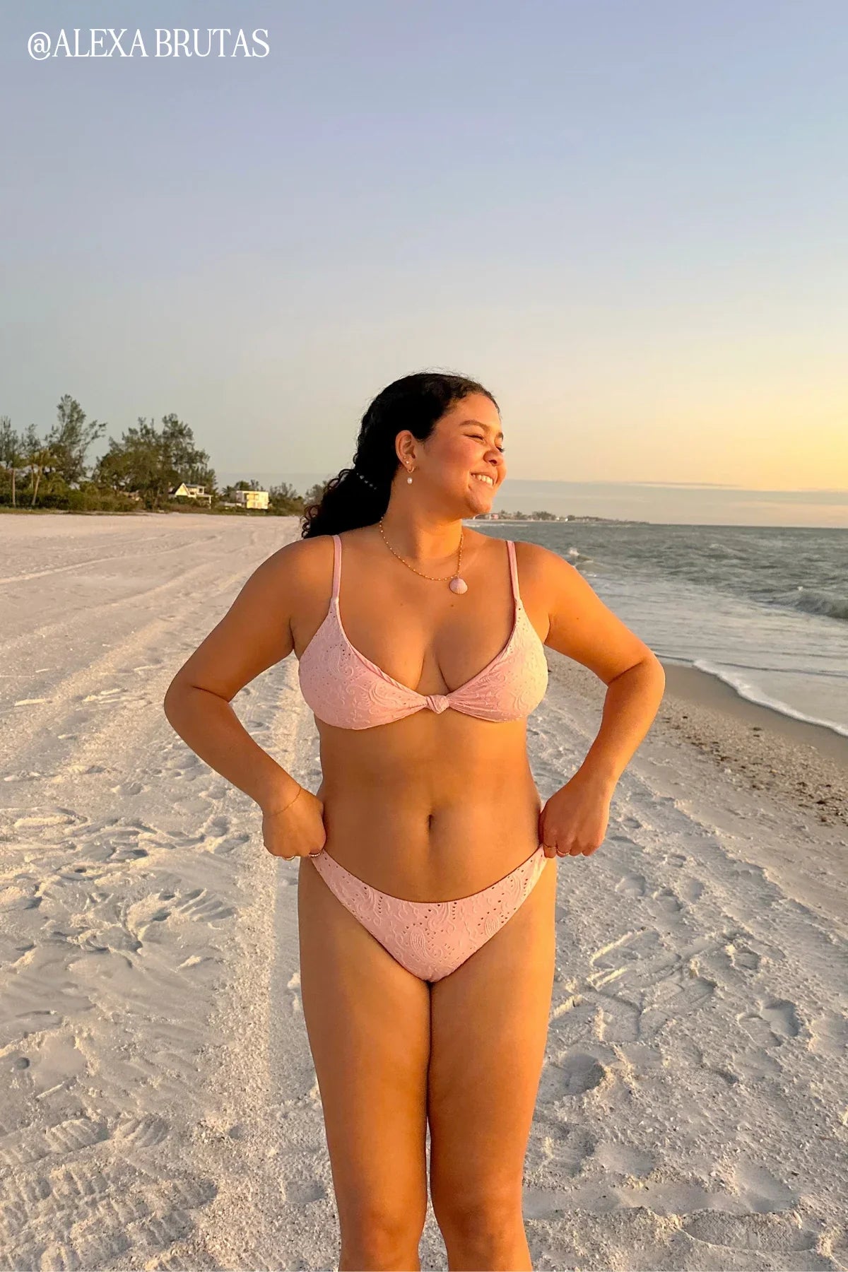 Zen Knotted Triangle Bikini Top